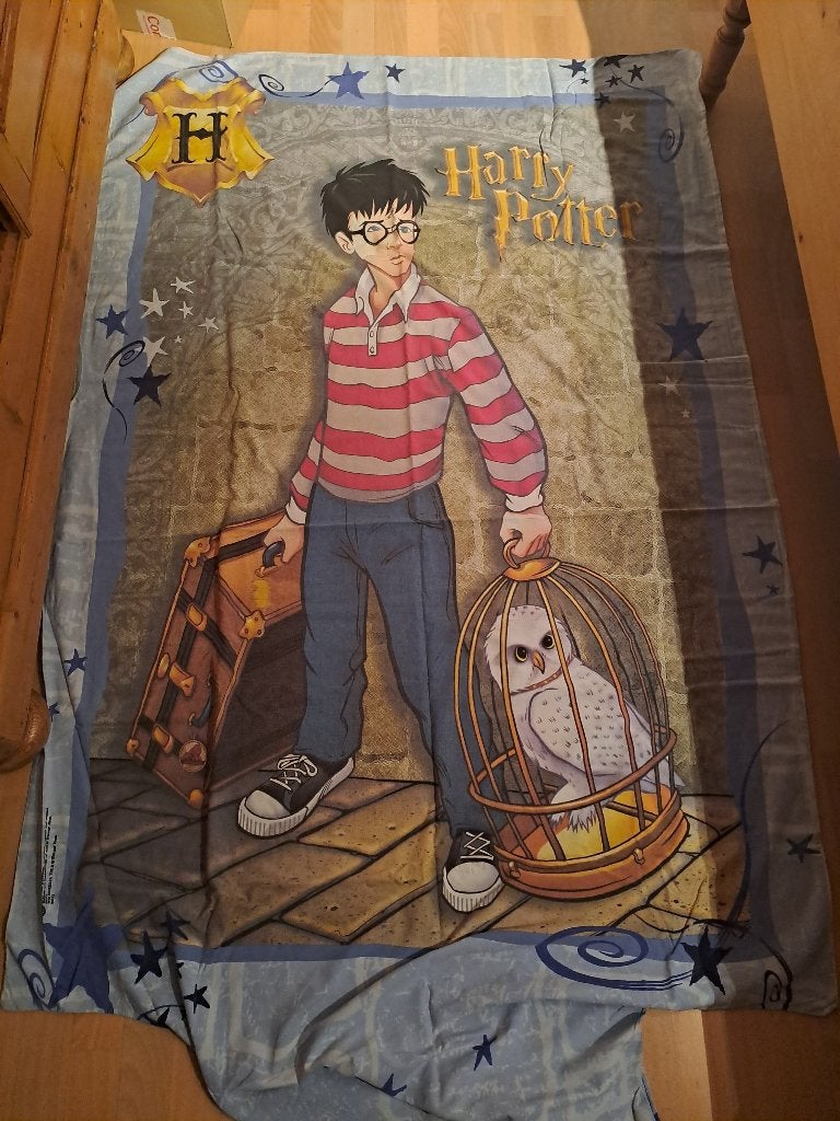 Hoeslaken + kussensloop Harry Potter, Huis en Inrichting, Ophalen of Verzenden, Gebruikt, Hoeslaken of Sloop