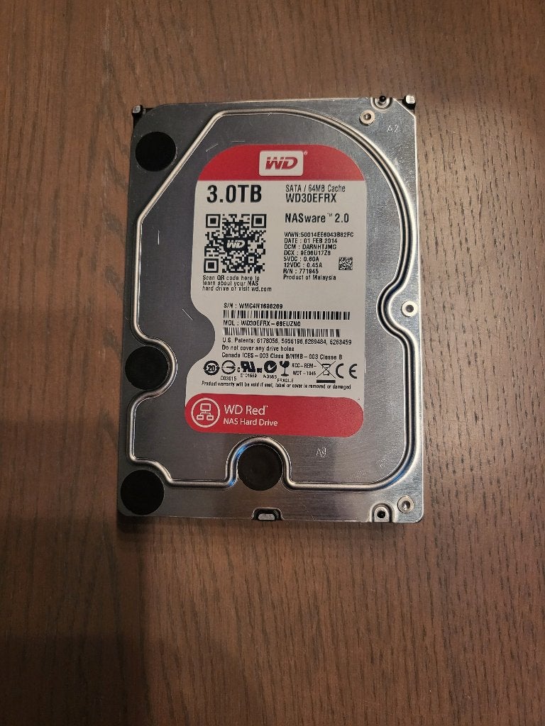 WD Red Plus 3TB (Used), Ophalen, Intern, Gebruikt, Server