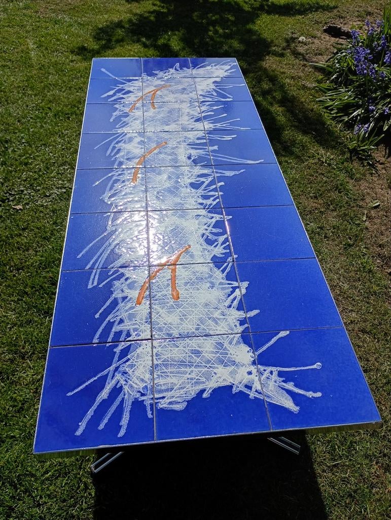 Belarti tegeltafel / salontafel, Ophalen