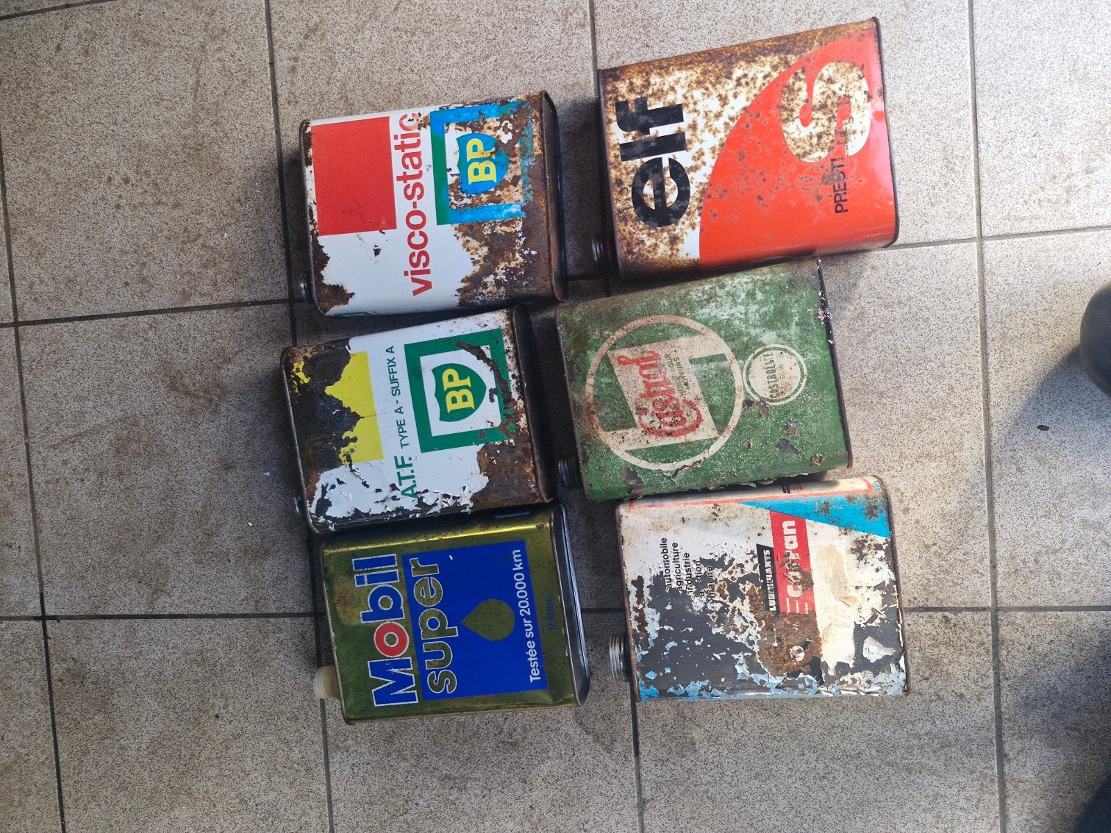 bidons d'huile anciens, Enlèvement ou Envoi