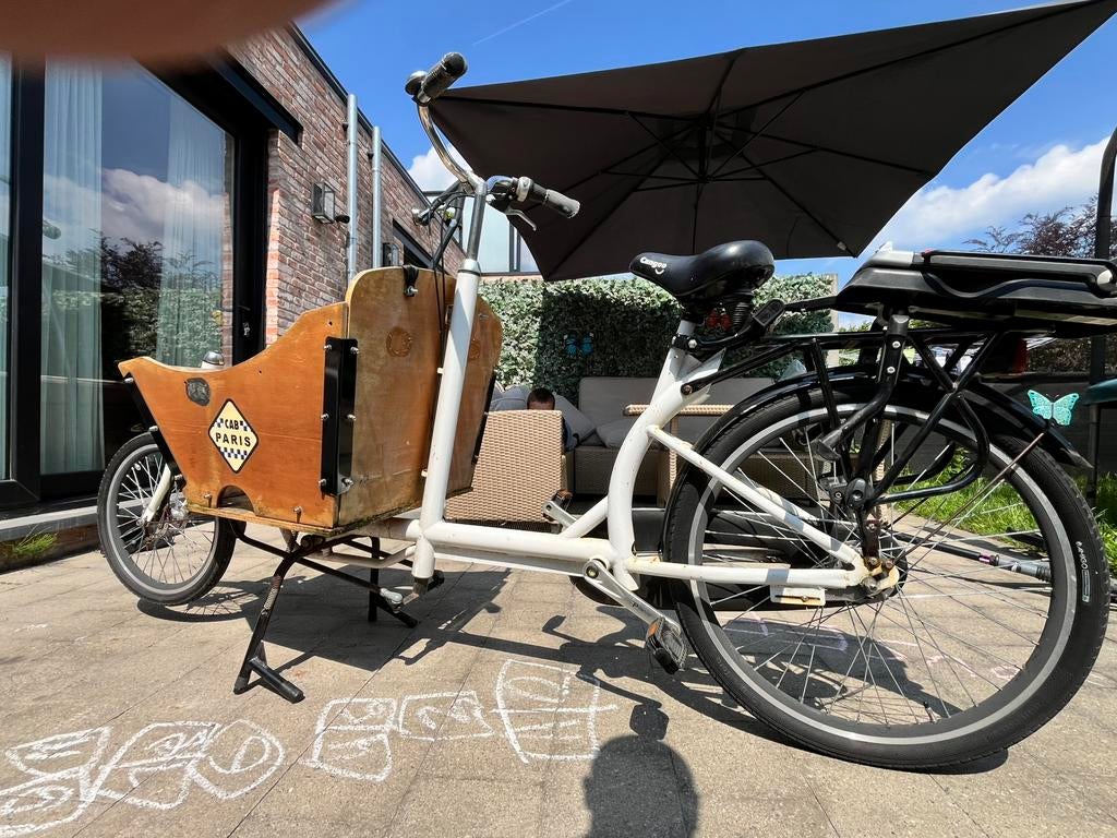 Cangoo Coupé-Cargo 2 zits bakfiets 3 versnellingen, Enlèvement, Comme neuf, Frein à rétropédalage
