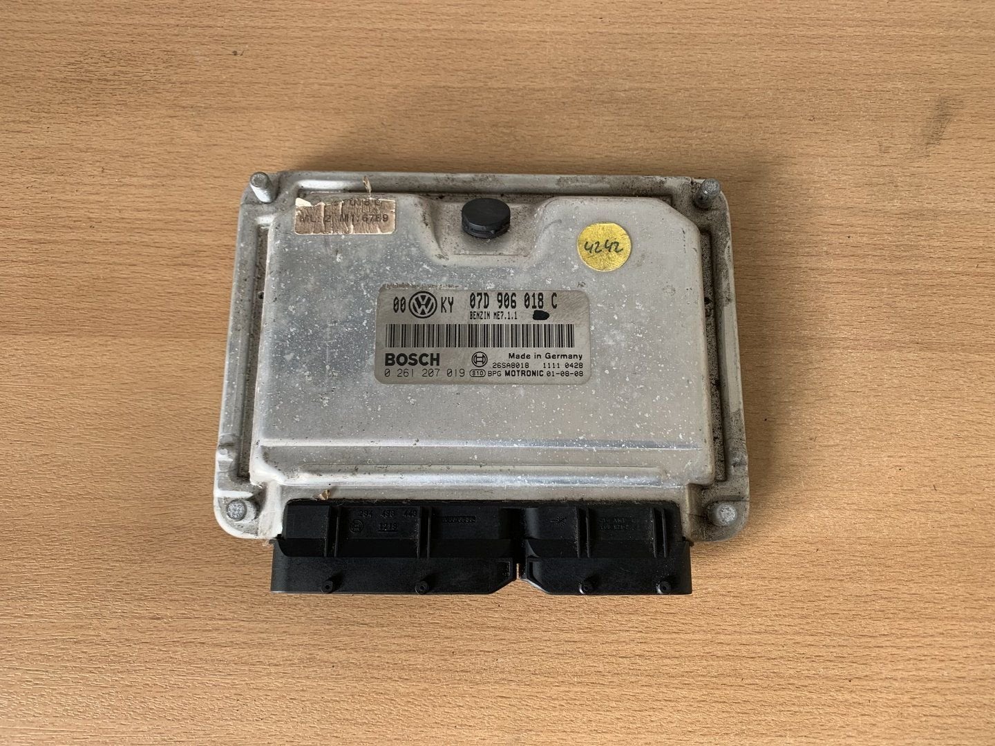 ecu volkswagen passat 4.0 W8 2001 tot 2004 07D906018C Bosch, Volkswagen, -, Utilisé, -