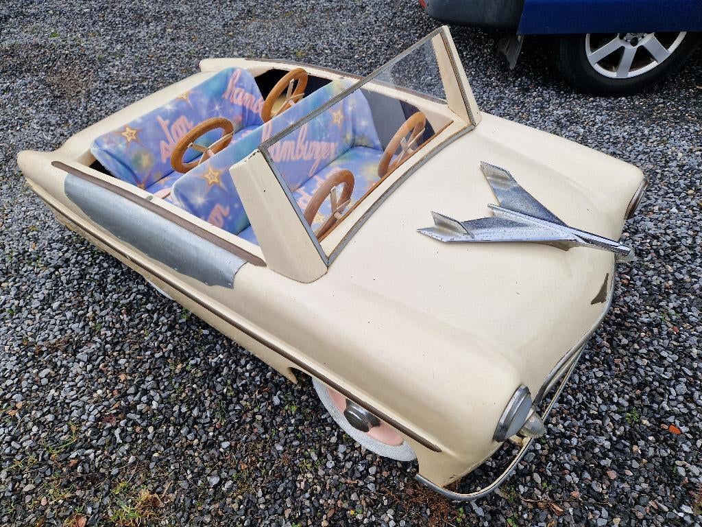 VOITURE DE MANEGE AUTOPEDE MINIATURE FORAIN DECO VINTAGE, Enlèvement, Utilisé