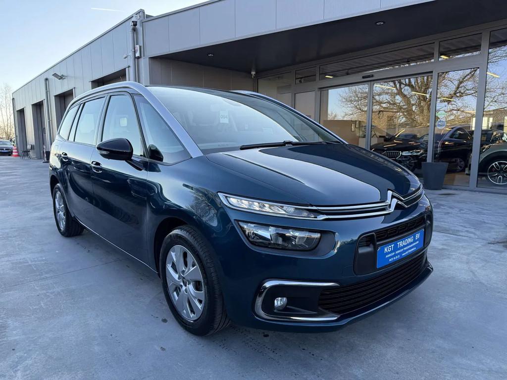 Citroën C4 Spacetourer Grand 1.2i 130PK 7 ZETELS CAMERA NAV, Auto's, 1479 kg, Stof, Gebruikt, Blauw