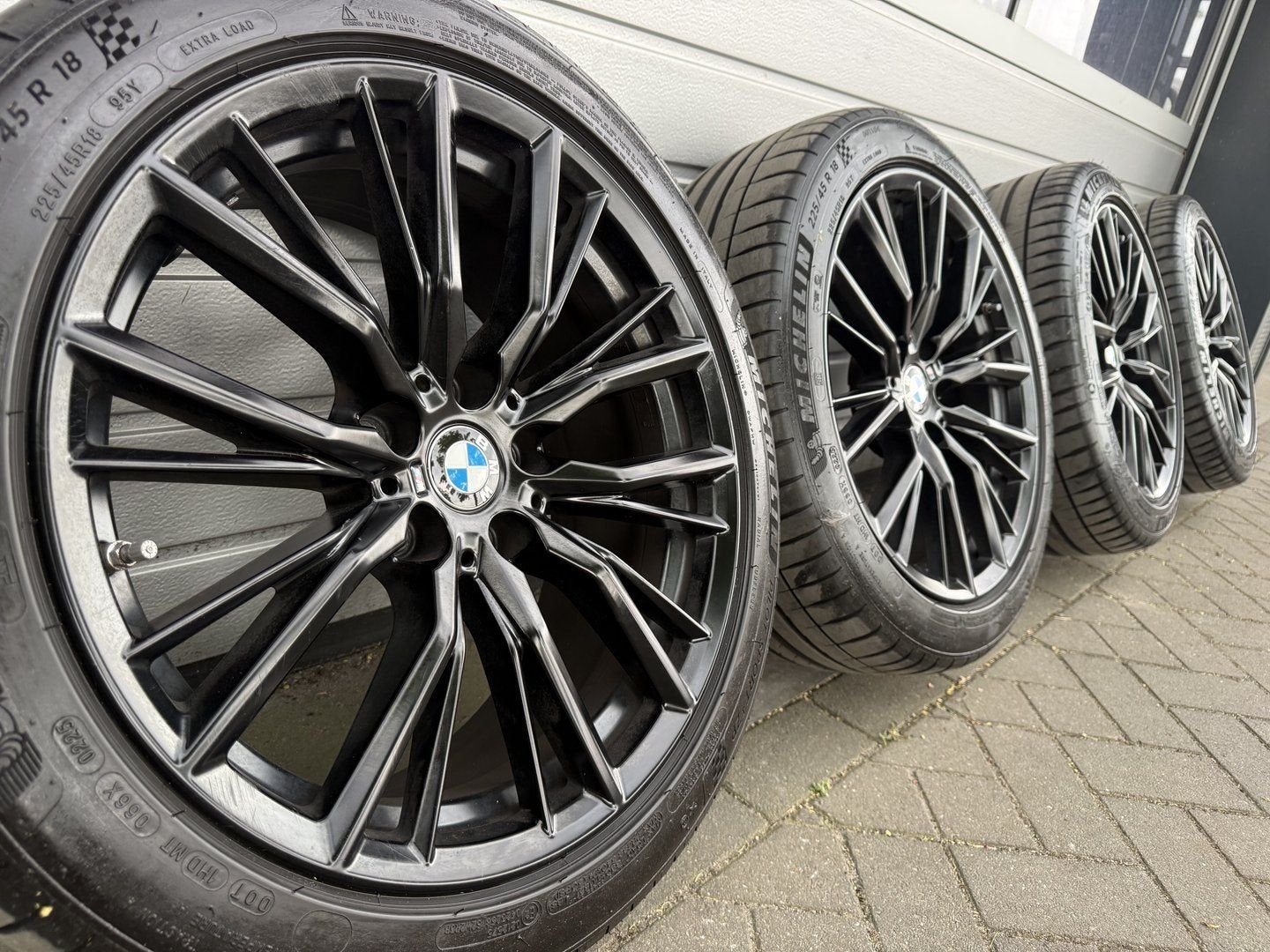 zwarte 18 " BMW 3 4 serie G20 G21 G22 G23 i4 velgen banden, Pneus et Jantes, 255 mm, Véhicule de tourisme, Pneus été