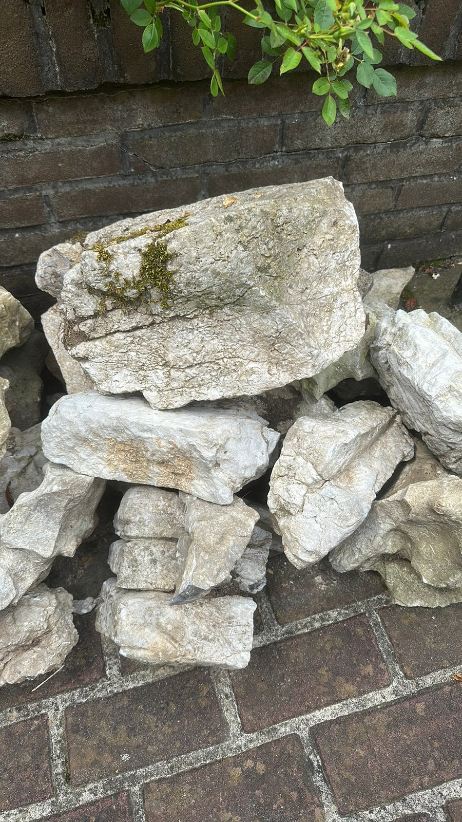 Gratis stenen, Ophalen, Zo goed als nieuw