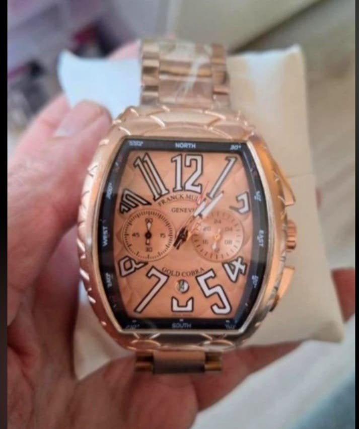 Montre pour homme Franck Müller Chronograph Rose Gold, Autres marques, Enlèvement ou Envoi, Acier, Acier