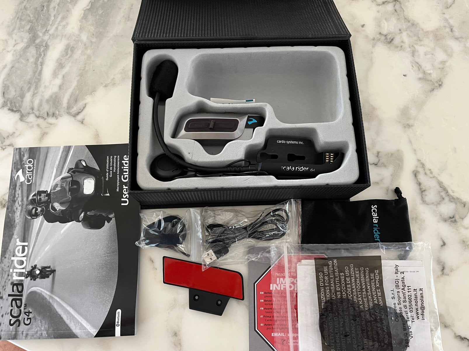Cardo Scala rider G4 intercom moto, Motos, Envoi, Utilisé