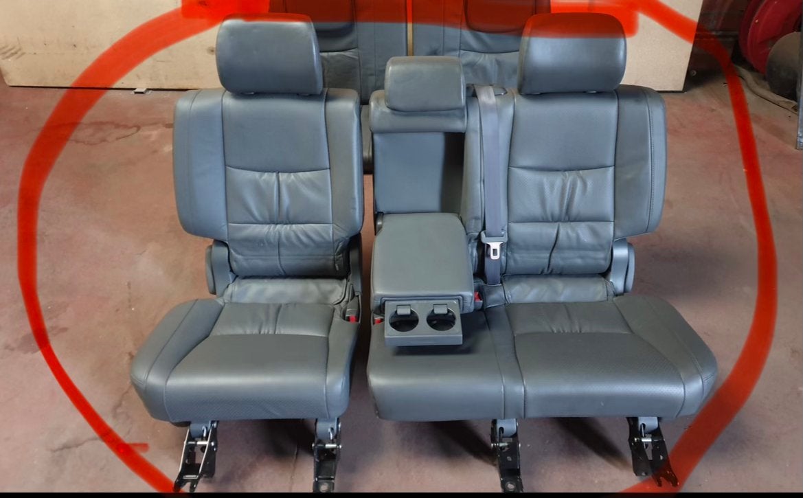Toyota Prado zwarte leren middenbank, Ophalen, Toyota