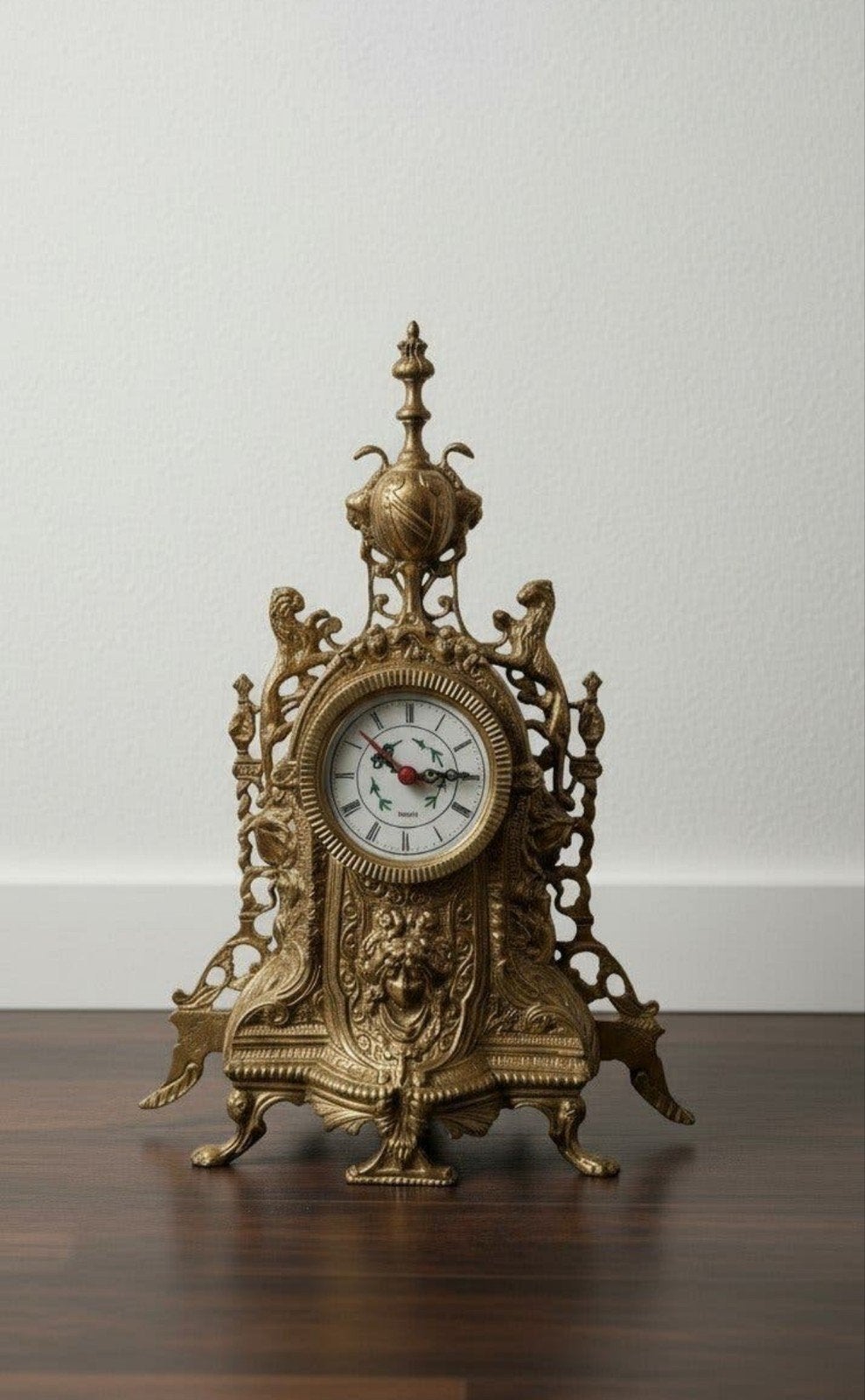 Horloge de cheminée ancienne. Horloge de cheminée en bronze, Antiquités & Art, Enlèvement ou Envoi