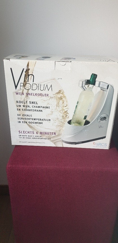 Wijnkoeler Vin Podium, Ophalen