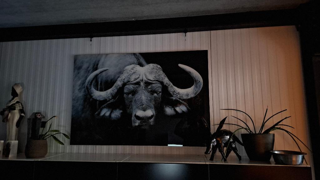 Grote glazen kader, Ophalen, Overige materialen, 125 cm of meer, Zo goed als nieuw