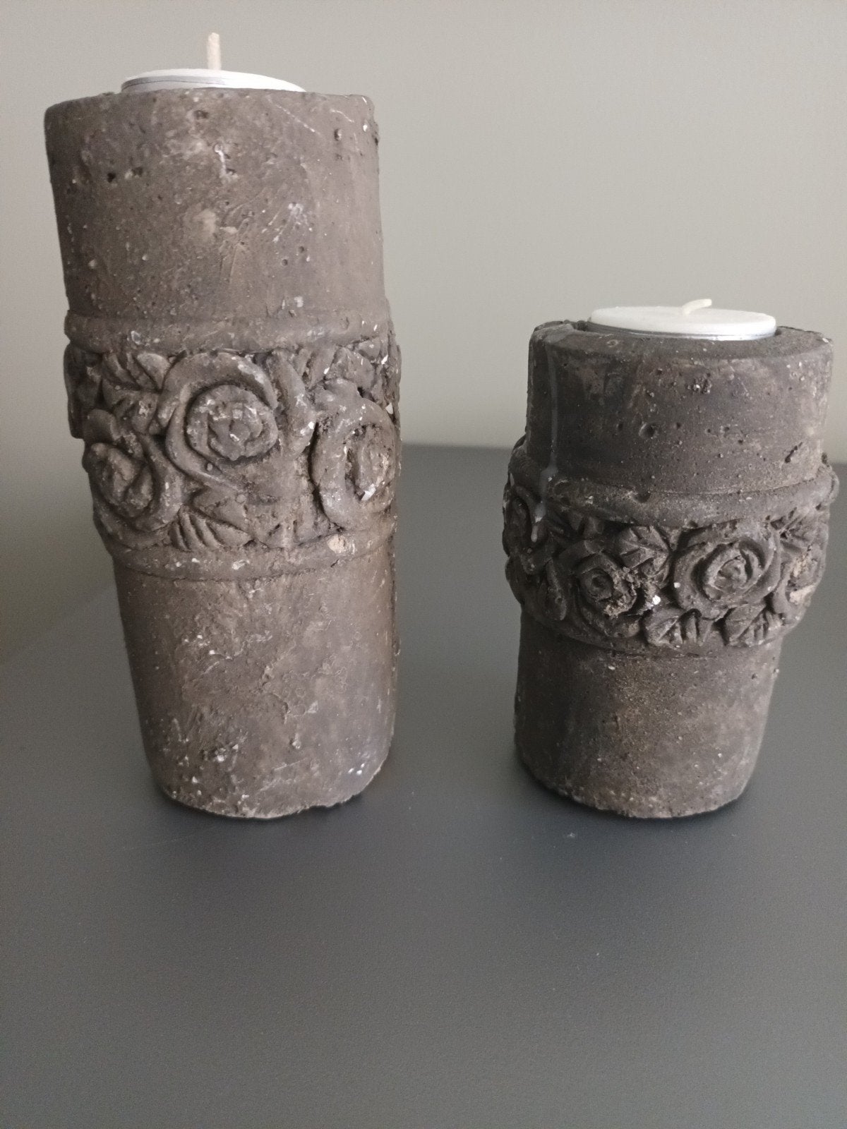 2 handgemaakte theelichthouders, Ophalen of Verzenden