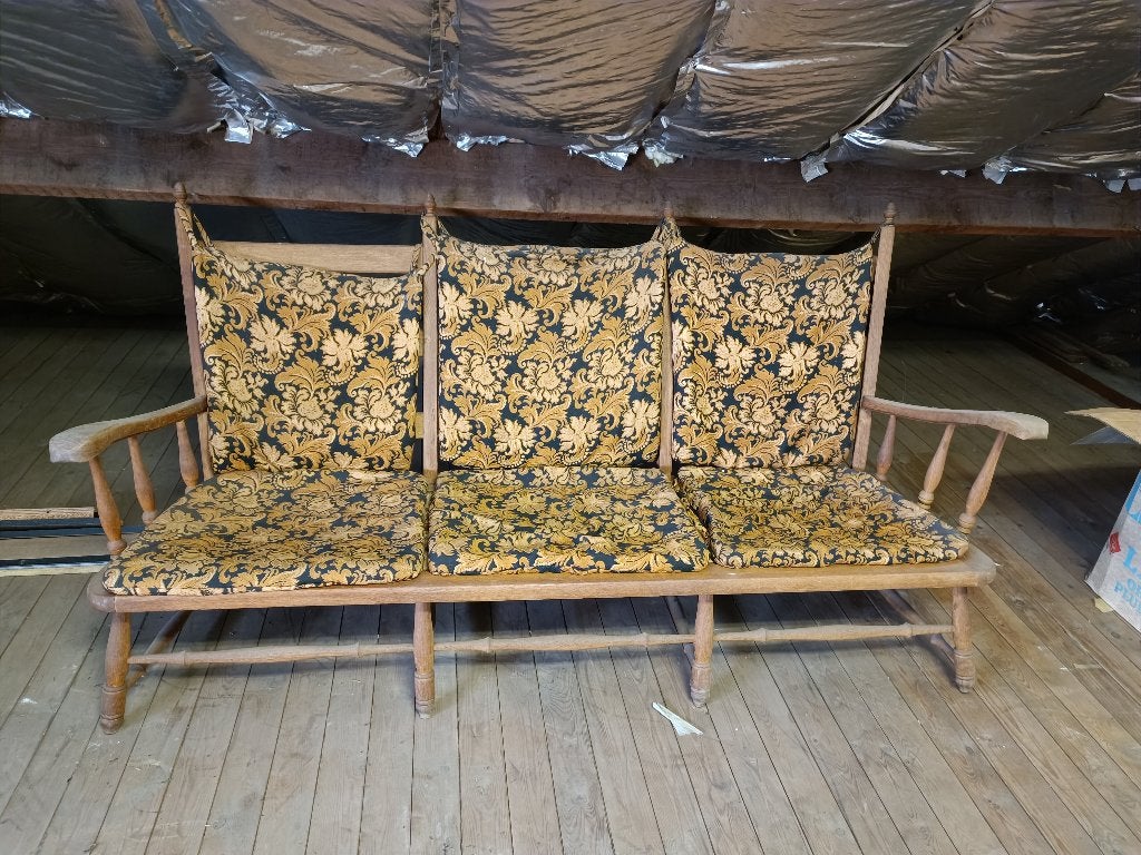 Vintage salon mid century - op te knappen - houten frame, Ophalen