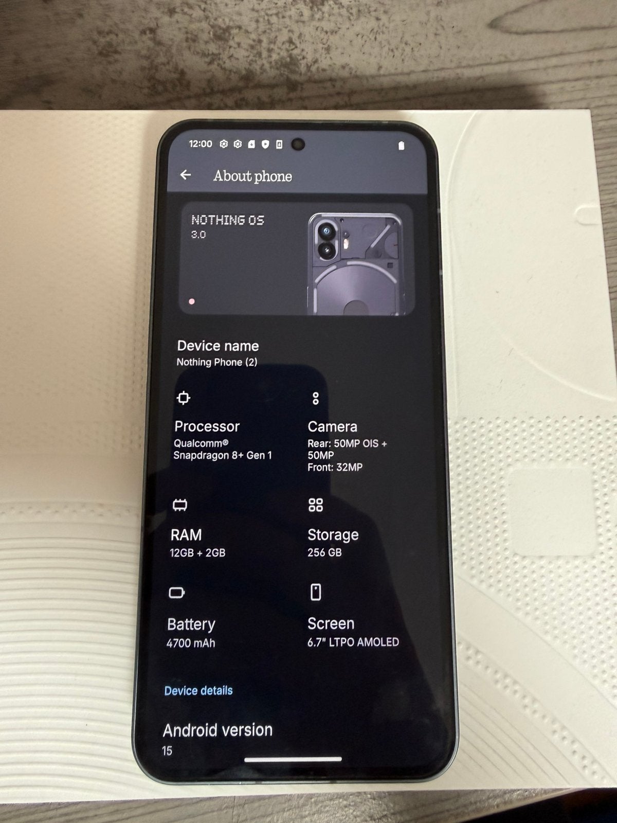 Nothing phone 2 (256gb) in zeer goede staat, Enlèvement, Comme neuf