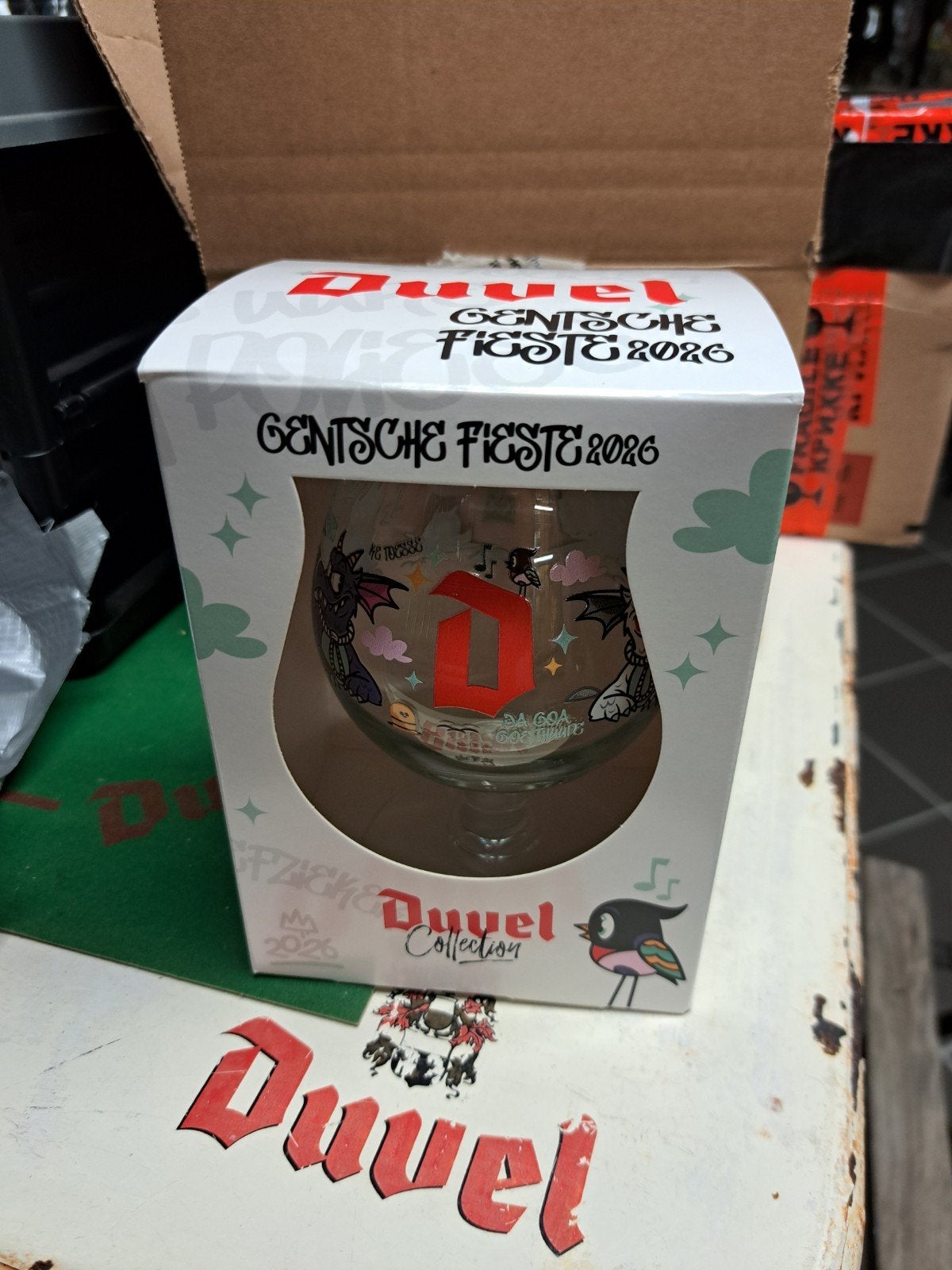 Duvel glas Gentse feesten 2026, Enlèvement ou Envoi, Duvel