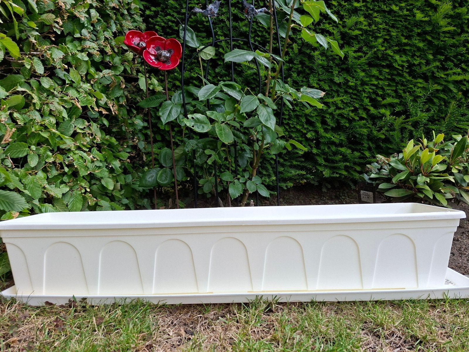 Bloembakken Wit 80 cm Nieuw!, Ophalen, Kunststof, Minder dan 30 cm, Nieuw