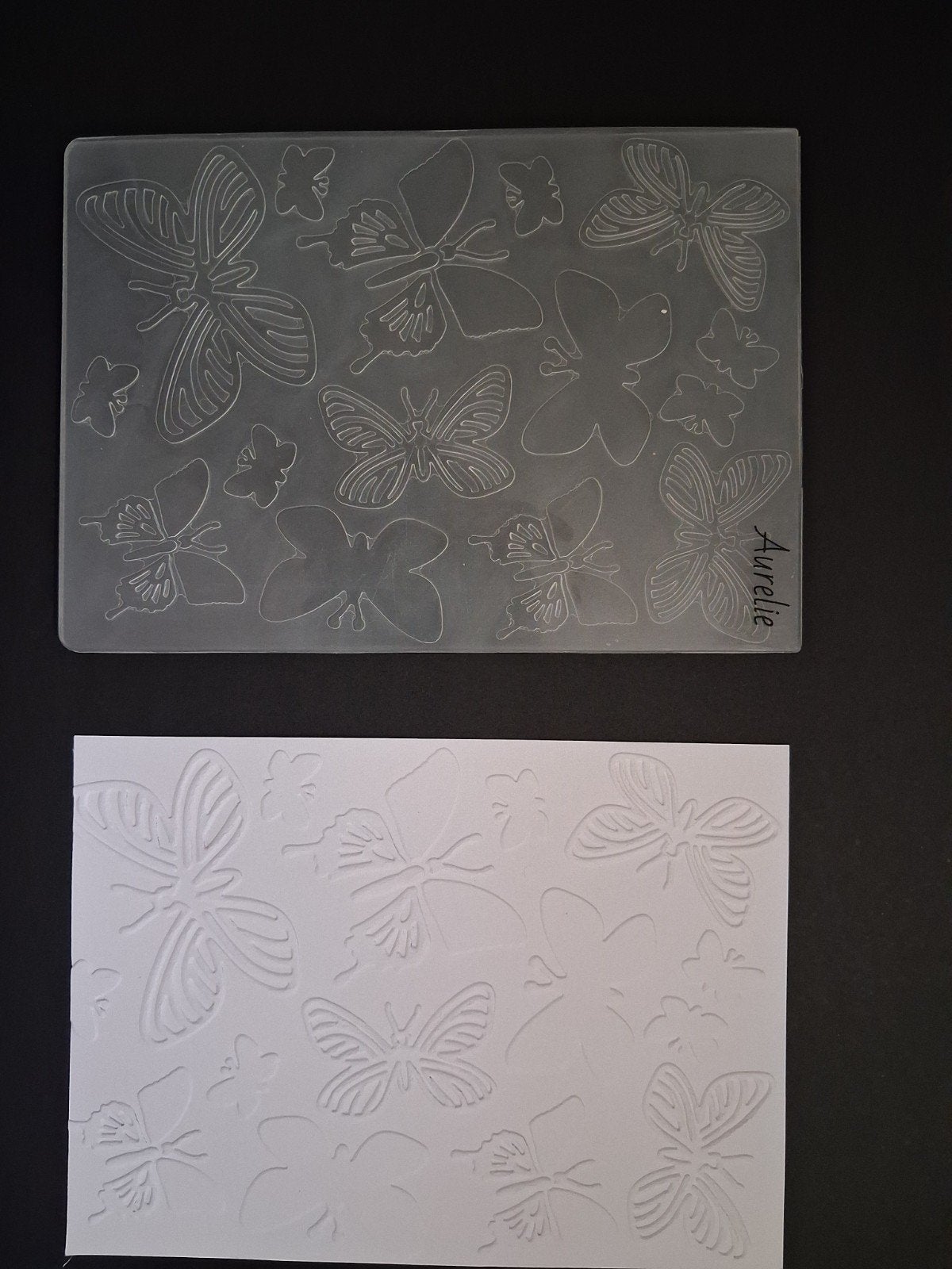 Embossing Folder - Aurelie - Butterfly, Hobby en Vrije tijd, Ophalen
