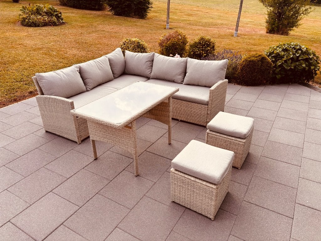 Ensemble salon de jardin en résine tressée 7 places, Tuin en Terras, Tuinsets en Loungesets, Ophalen, Overige materialen, Tuinset