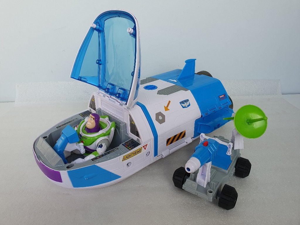 Toy Story: Buzz Lightyear Star Command Spaceship (Mattel), Verzamelen, Disney, Gebruikt, Ophalen of Verzenden