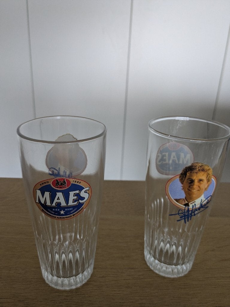 Bierglazen Jean Marie Pfaff (Maes pils), Enlèvement ou Envoi, Comme neuf, Verre ou Verres, Autres marques