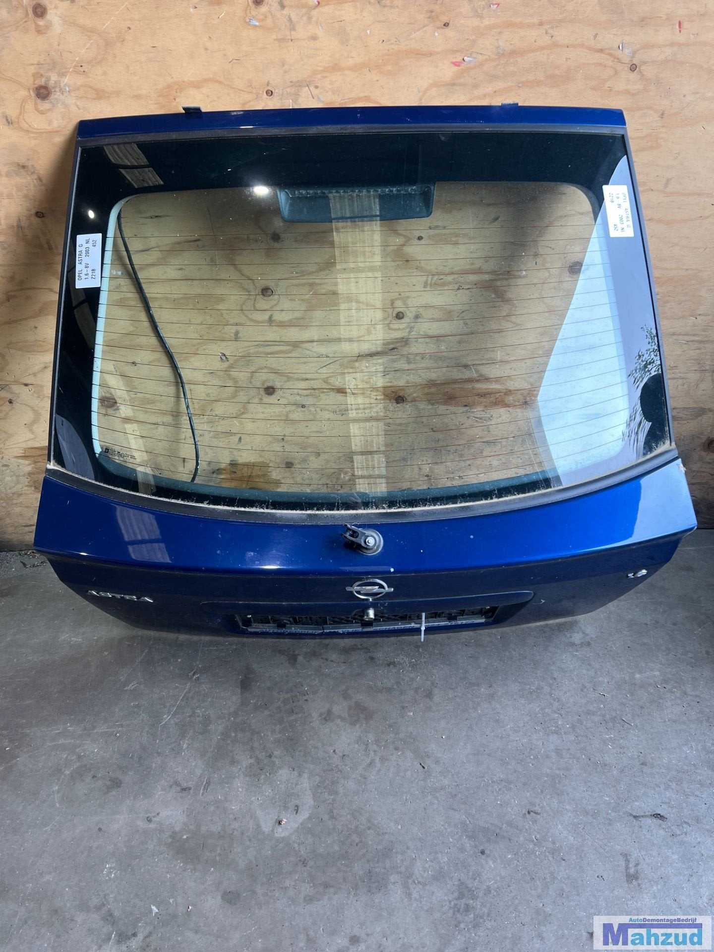 OPEL ASTRA G Blauw Z21B achterklep 1997-2004, Auto-onderdelen, Gebruikt, Deur, Opel Automobile GmbH, Kontakt@opel-infoservice.de