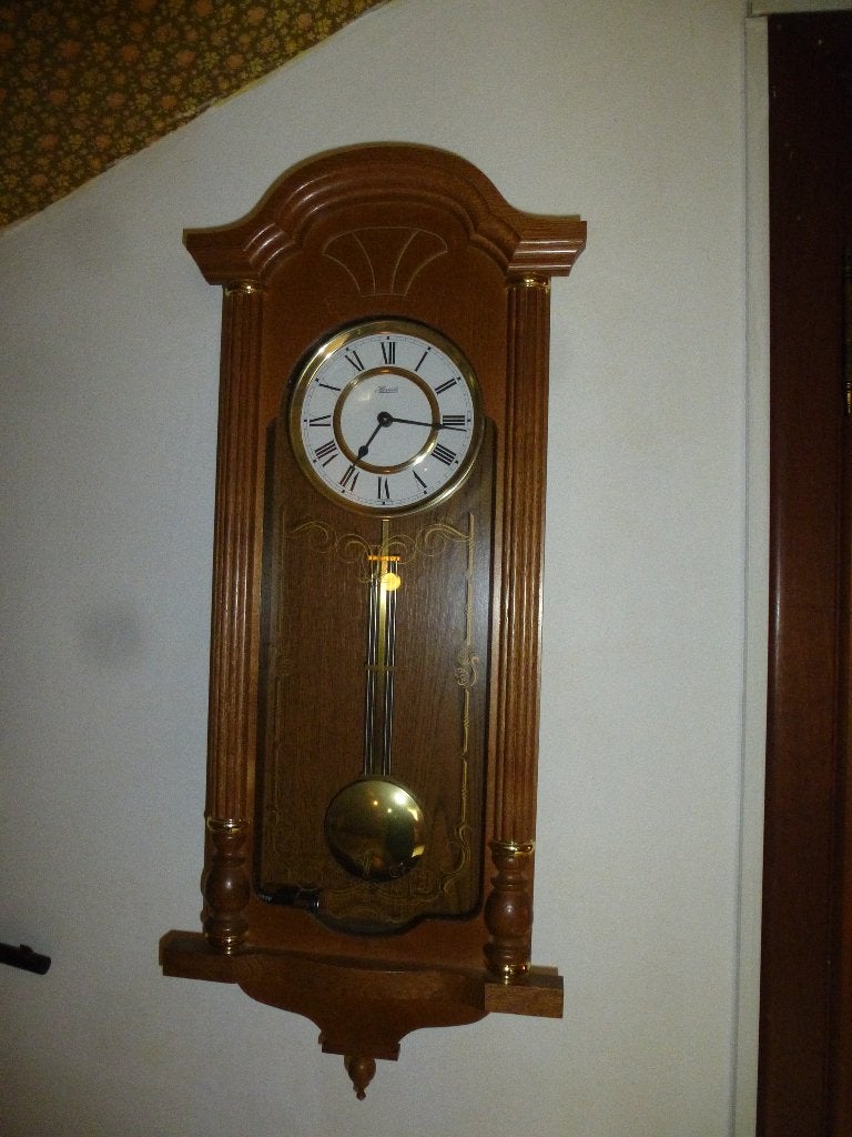 Horloge murale à quartz HERMLE, Vintage, Enlèvement, Avec carillon, Autres couleurs