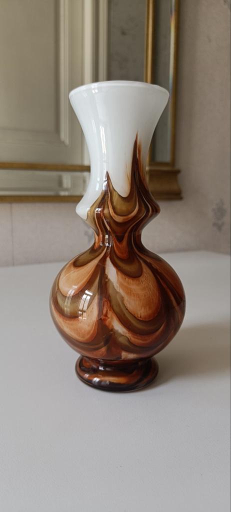 Vintage vaas Carlo Moretti swirl design jaren 70, Enlèvement ou Envoi