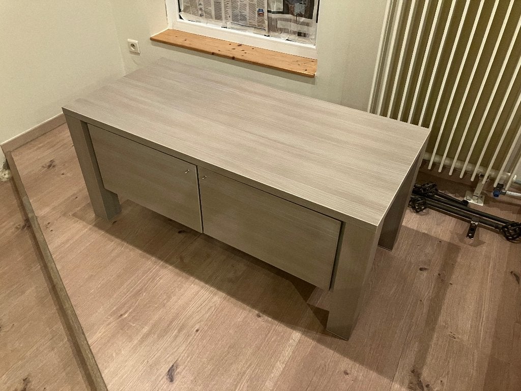 Tv-meubel - Grauwe eik - ALS NIEUW!!, Ophalen, Zo goed als nieuw, Eikenhout