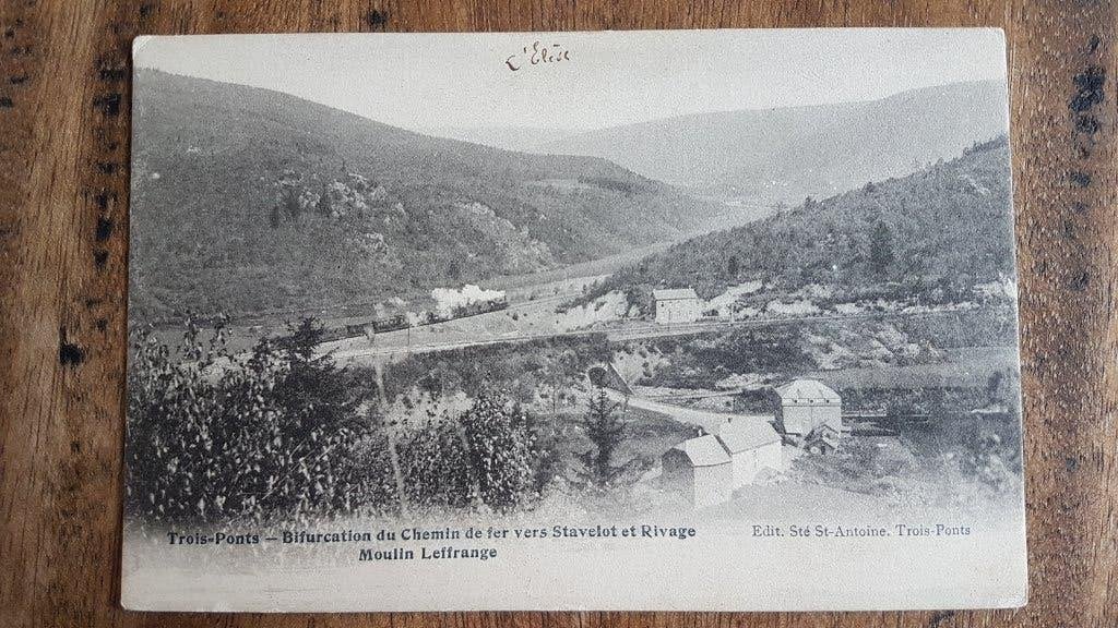 Carte postale Trois-Ponts Biforcation chemin de fer Stavelot, Collections, Enlèvement ou Envoi, Avant 1920, Affranchie, Liège