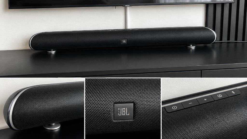 JBL Cinema Soundbar met Subwoofer, Ophalen, Met ingebouwde subwoofer, Zo goed als nieuw