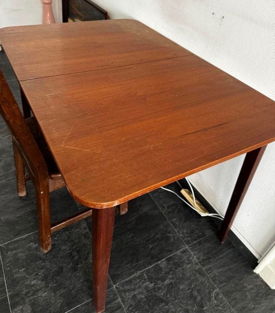 Deense tafel, Huis en Inrichting, Tafels | Eettafels, Ophalen, Gebruikt, 50 tot 100 cm