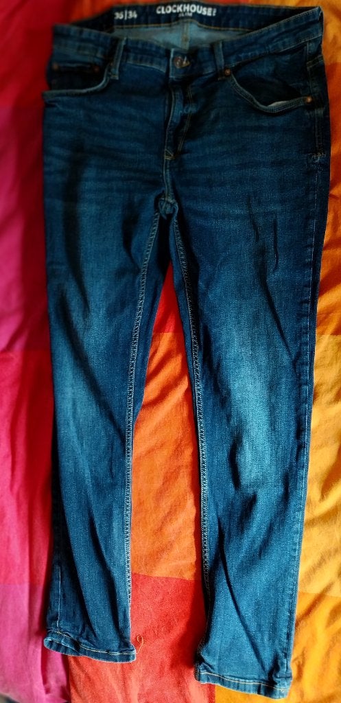 Jeans Mt36-34, Ophalen, Gedragen, Overige maten, Blauw