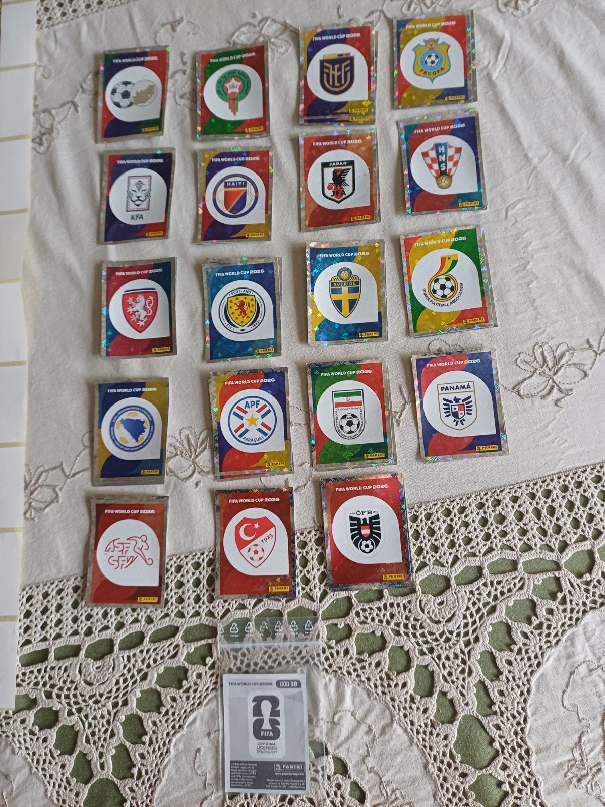 Emblemen WK 26 voetbal ter beschikking, Ophalen of Verzenden