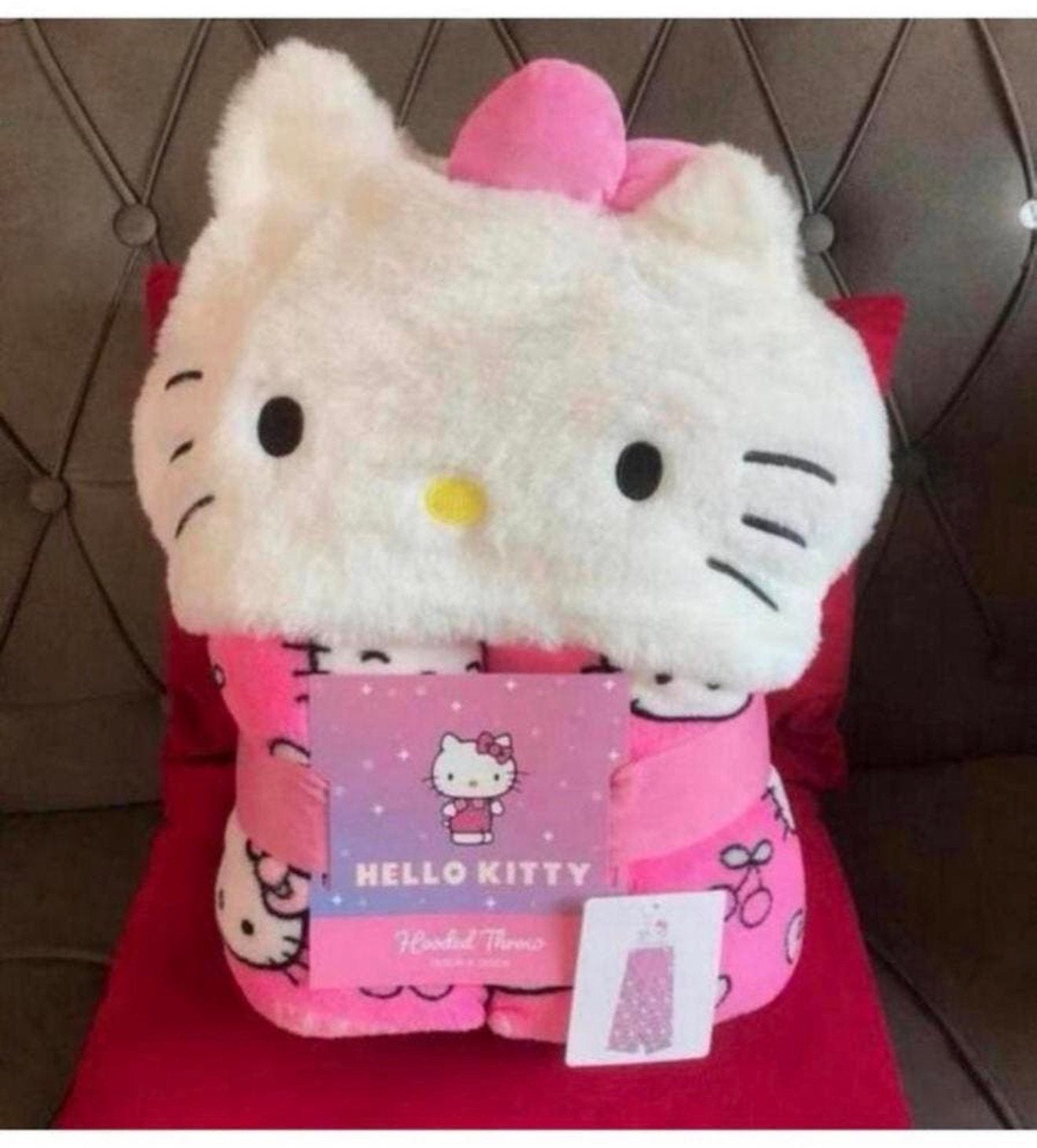 Hello Kitty - Couverture à capuche 150 x 120 cm nouvelle, Enfants & Bébés, Enlèvement ou Envoi, Neuf, Rose, Couverture