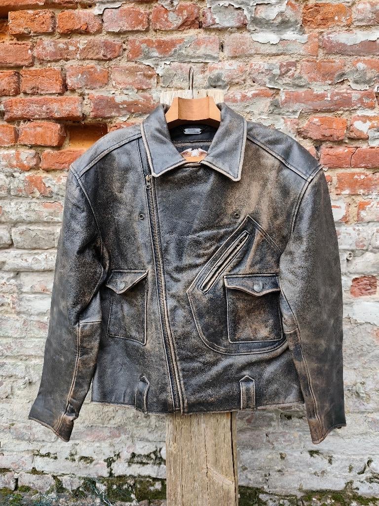 Veste moto Harley Davidson en cuir, Motos, Seconde main, Enlèvement ou Envoi, Harley Davidson, Manteau | cuir