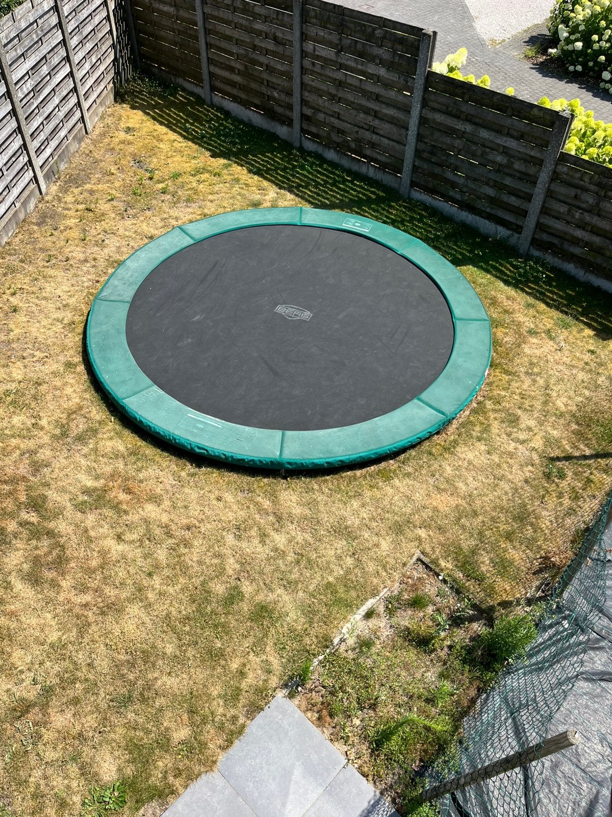 Trampoline inground 430cm Berg Champion, Ophalen, Zo goed als nieuw