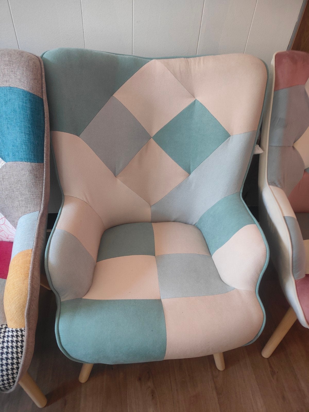 Fauteuil patchwork - nouveau emballé, Maison & Meubles, Enlèvement, Neuf