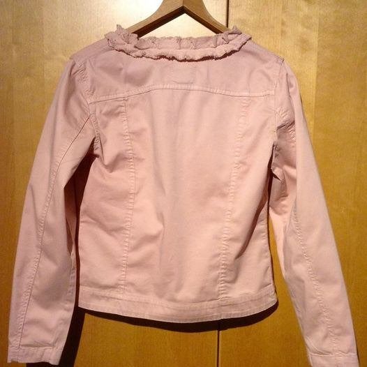 Melvin poederroze blazer / jasje met ruches - Maat M/38, Kleding | Dames, Maat 38/40 (M), Melvin, Ophalen of Verzenden, Zo goed als nieuw