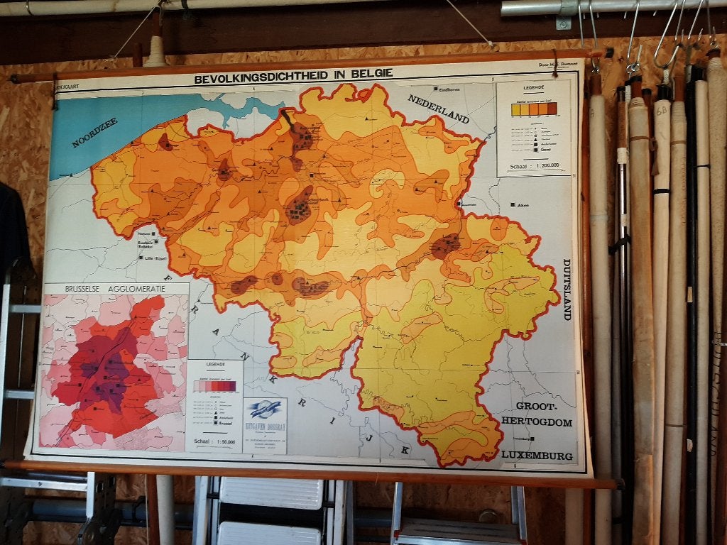 Landkaart België jaren '60, Ophalen