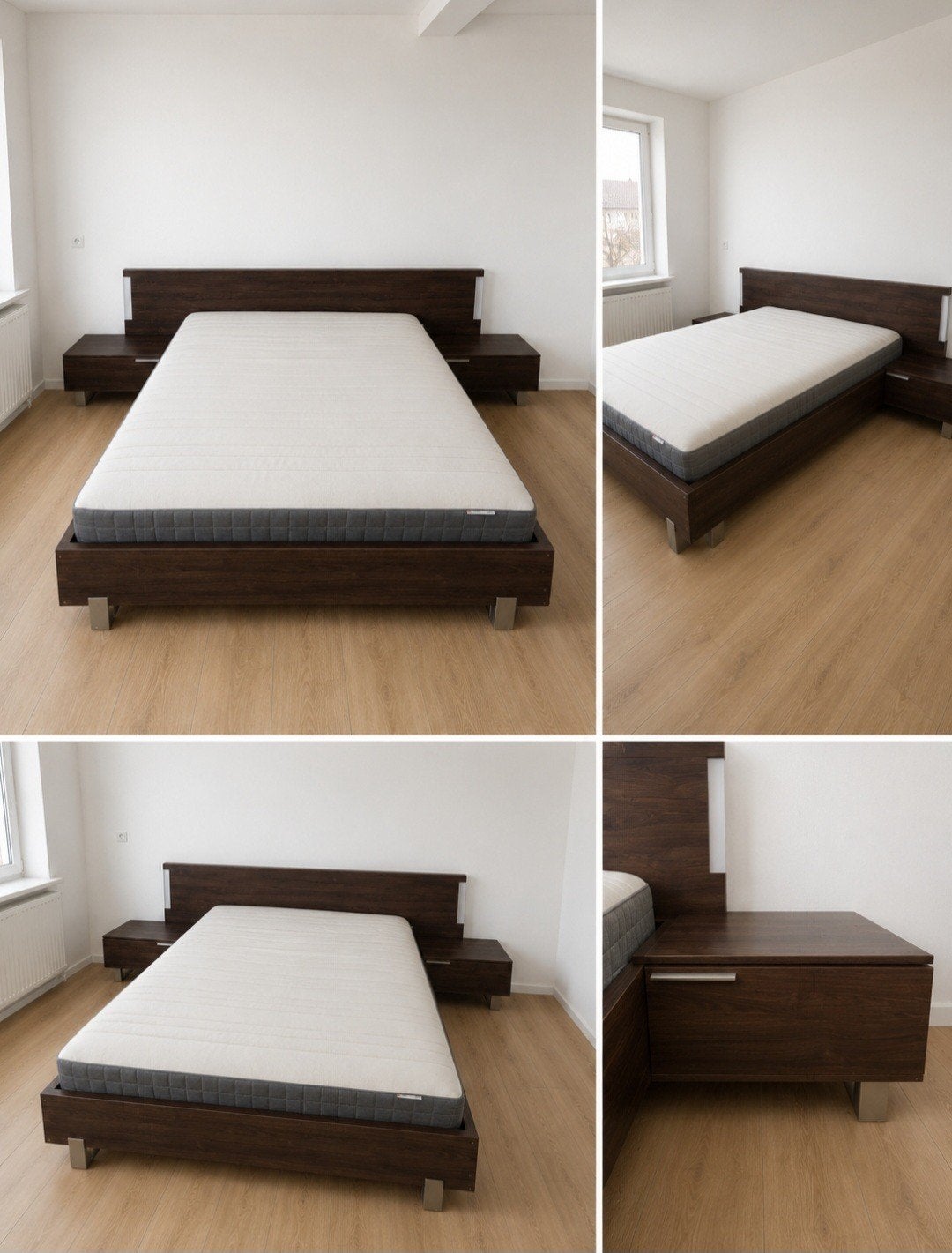Slaapkamer, Ophalen, Bruin, 210 cm, Tweepersoons