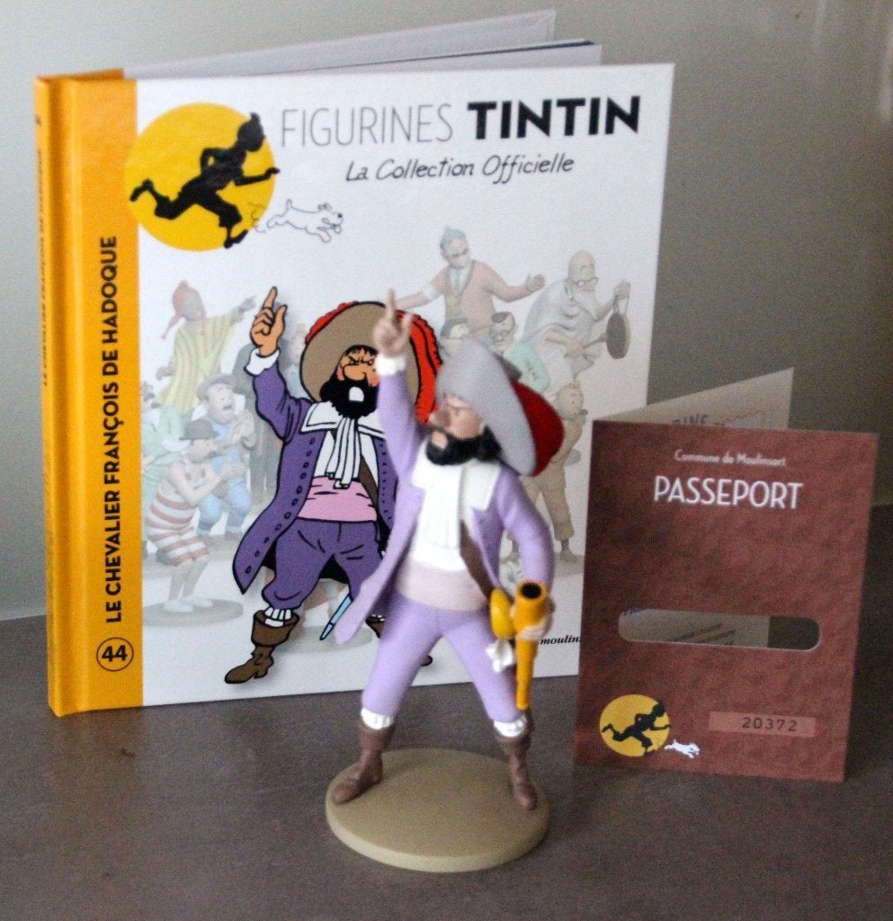 Moulinsart figurine 44 Francois Hadoque Tintin Hergé Kuifje, Collections, Envoi, Tintin, Utilisé