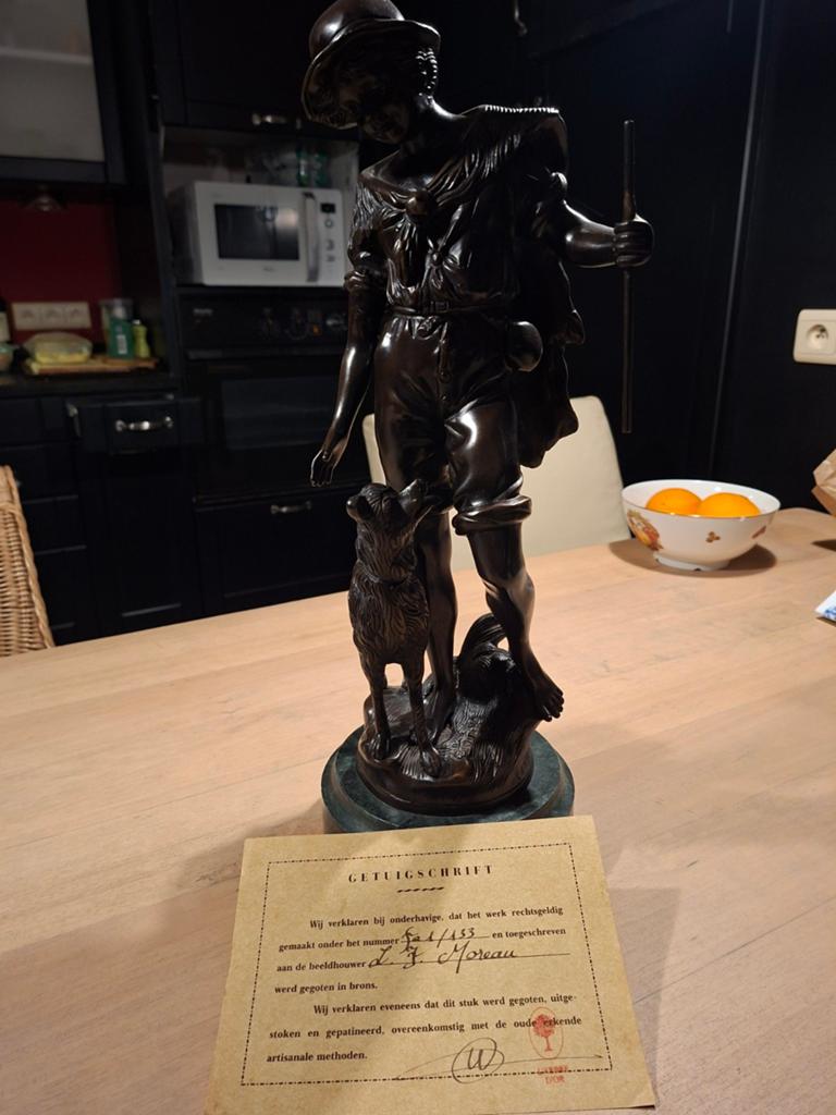 Bronzen beeld Moreau, Enlèvement, Statue