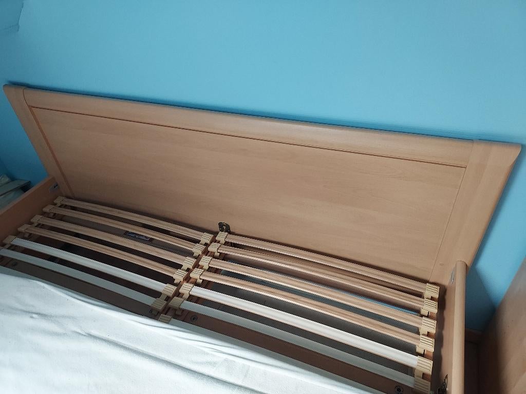 2 persoonsbed, Huis en Inrichting, Ophalen, Overige kleuren, Tweepersoons, Zo goed als nieuw