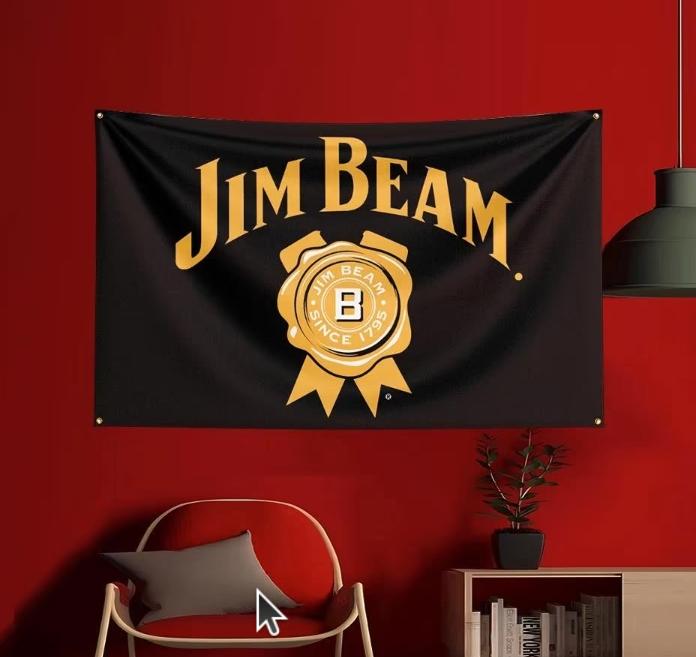 Grote vlaggen Jim Beam (150x90cm), Ophalen of Verzenden, Nieuw