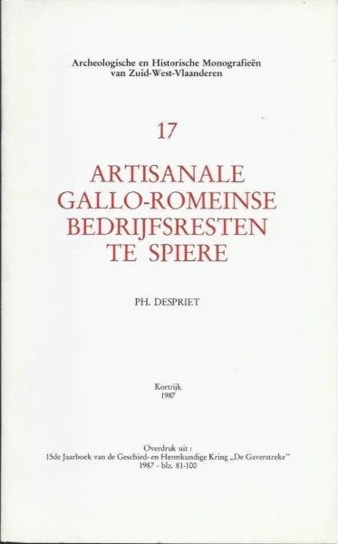 BEDRIJFSRESTEN SPIERE (ARCHEOLOGIE ZUID-WEST-VLAANDEREN), Boeken, Ophalen of Verzenden, Gelezen, Ph. Despriet