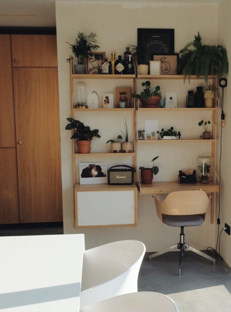 IKEA SVALNAS wandmeubel, Ophalen, 150 tot 200 cm, Zo goed als nieuw, Met lade(s)
