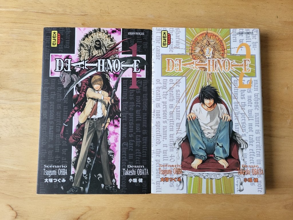 Lot de 2 mangas Death Note (Tomes 1 & 2), Livres, Plusieurs comics, Enlèvement, Japon (Manga)