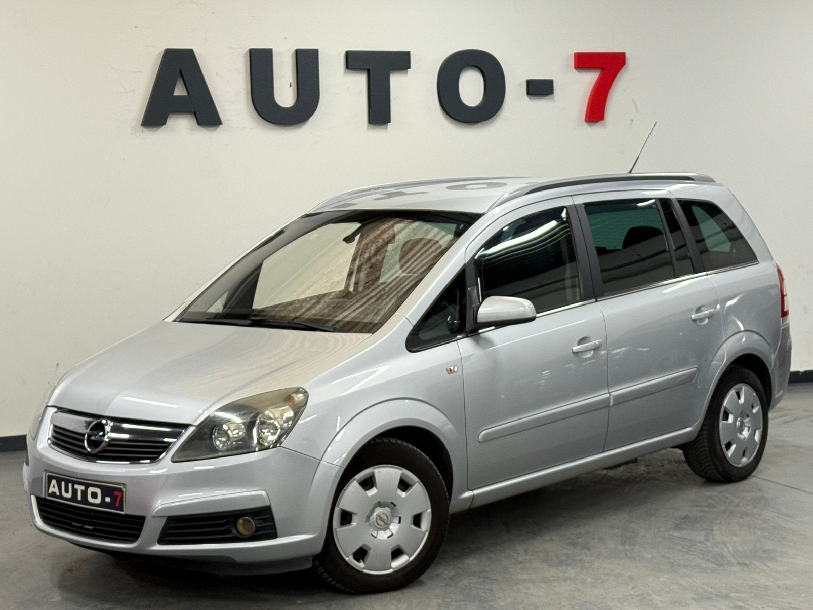 Opel Zafira 1.6 CNG + Benzine 2007 Manueel AC/Airco 7 zit!, Autos, Argent ou Gris, Entreprise, 7 places, Boîte manuelle