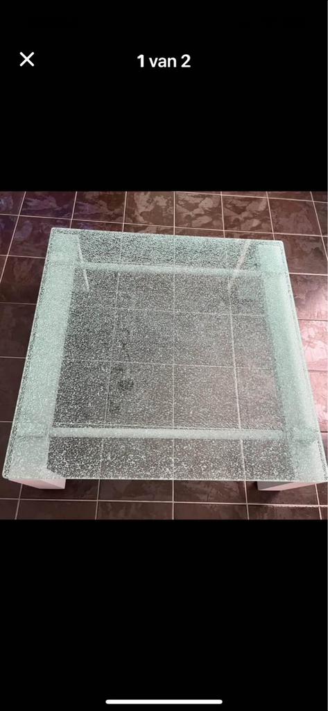 Dubbel wandige glas gekleurd maat 120 op 120, Huis en Inrichting, Ophalen, Gebruikt, Glas